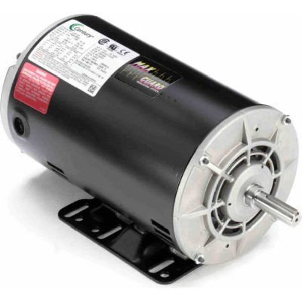 A.O. Smith Century General Purpose Three Phase ODP Motor, 2 HP, 1725 RPM, 230/460V, ODP, 56 Frame H181LES